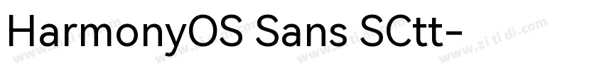 HarmonyOS Sans SCtt字体转换